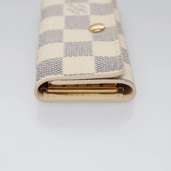 LOUIS VUITTON Damier Azur Multi Cles 4 Key Case N60020 LV Auth BD247 - Picture 5 of 16
